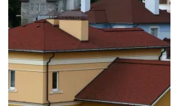 Гибкая черепица Tegola Nordland Антик красный с отливом купить в санкт-петербурге