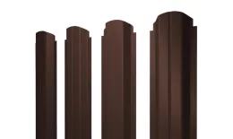 Штакетник Grand Line П-образный А фигурный 0,5 PurPro Matt 275 RAL 8017 Шоколад купить в санкт-петербурге