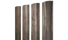 Штакетник Grand Line Slim Полукруглый 0,45 Print Premium РФ Silver Wood Серебряное дерево купить в санкт-петербурге