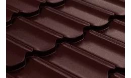 Металлочерепица GL Kvinta Plus 0,5 GreenCoat Pural RAL 8017 шоколад купить в санкт-петербурге