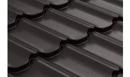 Металлочерепица GL Kvinta Plus 0,5 GreenCoat Pural RAL 8019 Темно-коричневый купить в санкт-петербурге