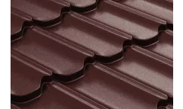 Металлочерепица GL Kvinta Plus 0,5 GreenCoat Pural Matt RAL 3009 оксидно-красный купить в санкт-петербурге