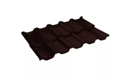 Металлочерепица GL Kvinta Uno 0,5 GreenCoat Pural RR 887 шоколадно-коричневый купить в санкт-петербурге