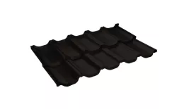 Металлочерепица GL Kvinta Uno 0,5 GreenCoat Pural RR 32 темно-коричневый купить в санкт-петербурге