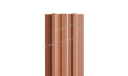 Штакетник Металл Профиль LANE-Т (прямой) PURMAN 0,5 мм Argillite медный металлик купить в санкт-петербурге