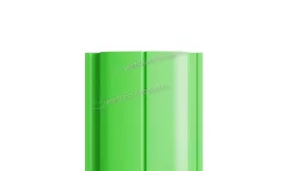 Штакетник Металл Профиль ELLIPSE-Т (Прямой) NormanMP 0,5 мм RAL 6018 желто-зеленый купить в санкт-петербурге