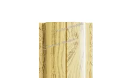 Штакетник Металл Профиль ELLIPSE-Т (Прямой) ECOSTEEL 0,5 мм Лиственница