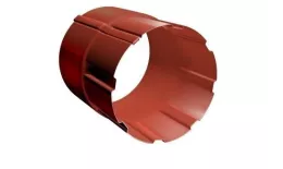 Соединитель трубы Grand Line 125/90 мм RAL 8004 Терракота купить в санкт-петербурге