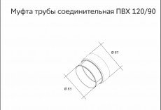 Муфта трубы соединительная  ПВХ  Grand Line Стандарт Белый купить в санкт-петербурге