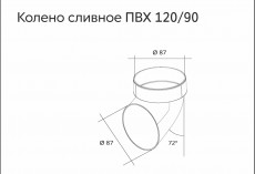 Колено сливное  ПВХ  Grand Line Стандарт Белый купить в санкт-петербурге