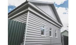 Металлический сайдинг Grand Line Блок-хаус New Print Elite Milky Wood 0,45 мм купить в санкт-петербурге