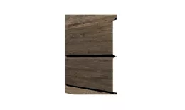 Металлический сайдинг Grand Line ЭкоБрус Gofr Print Elite Nordic Wood 0,45 мм