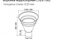 Воронка водосборная GL Granite 300/100 мм RAL 8017 Шоколад купить в санкт-петербурге