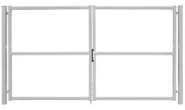 Ворота Colority Zinc Lock 2,0х3,5 RAL 7040 GL купить в санкт-петербурге
