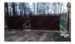 Ворота откатные Estet 2,0х3,5 RAL 8017 GL купить в санкт-петербурге