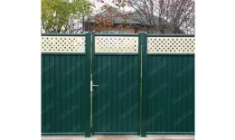 Калитка Estet Plus 2,0х1 RAL 6005/1014 GL купить в санкт-петербурге