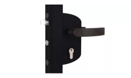 Замок LAKZ 6060 P1L корпус из полиамида с ручками из полимиада, черный RAL 9005 GL GL купить в санкт-петербурге