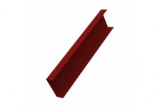 Декоративная накладка на столб жалюзи Milan,Tokyo 0,5 Satin с пленкой RAL 3011 коричнево-красный GL 
