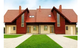 Вид на крыше керамическая черепица Braas Изумруд Ангоб