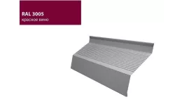 Ламель жалюзи Milan new gofr 0,5 Atlas с пленкой RAL 3005 красное вино GL купить в санкт-петербурге