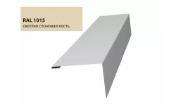 Нащельник (для калиток и ворот) 25х35 жалюзи Milan, Tokyo 0,5 Satin с пленкой RAL 1015 (L1,68) GL купить в санкт-петербурге