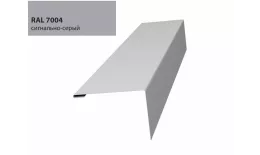 Нащельник (для калиток и ворот) 25х35 жалюзи Milan, Tokyo 0,45 Drap RAL 7004 (L1,68) GL купить в санкт-петербурге