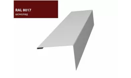 Нащельник (для калиток и ворот) 25х35 жалюзи Milan, Tokyo 0,5 Atlas с пленкой RAL 8017 (L1,68) GL купить в санкт-петербурге