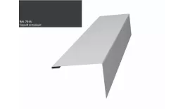 Нащельник (для калиток и ворот) 25х35 жалюзи Milan, Tokyo 0,5 Rooftop Matte RAL 7016 (L1,68) GL купить в санкт-петербурге