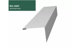 Нащельник (для калиток и ворот) 25х35 жалюзи Milan, Tokyo0,5 Quarzit с пленкой RAL 6005 (L1,68) GL купить в санкт-петербурге