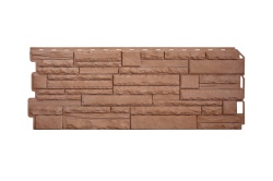 Фасадные панели Альта-Профиль Скалистый Камень ЭКО. (1,16х0,45м). Терракотовый купить в санкт-петербурге