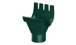 Воронка выпускная МЕТАЛЛ ПРОФИЛЬ Foramina PUR D125/100 Ral 6005 купить в санкт-петербурге