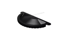 Заглушка желоба МЕТАЛЛ ПРОФИЛЬ PURMAN BLACK EDITION D125 Ral 9005 купить в санкт-петербурге
