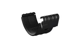 Соединитель желоба МЕТАЛЛ ПРОФИЛЬ PURMAN BLACK EDITION D125 Ral 9005 купить в санкт-петербурге