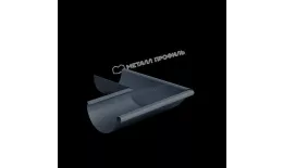 Угол желоба наружный МЕТАЛЛ ПРОФИЛЬ Foramina Freeze D125 Grey купить в санкт-петербурге