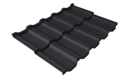 Металлочерепица Grand Line Kvinta Uno 0,5 Satin Matt TX RAL 7024 мокрый асфальт купить в санкт-петербурге