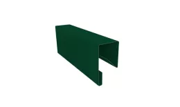 Планка П-образная заборная 17 0,45 PE-Double с пленкой RAL 6005 зеленый мох (2,5м) купить в санкт-петербурге