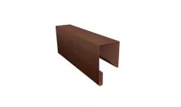Планка П-образная заборная 17 0,45 Print Elite Choco Wood TwinColor (2,5м) купить в санкт-петербурге