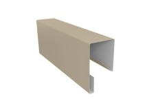 Планка П-образная заборная 17 0,5 Satin с пленкой RAL 1015 светлая слоновая кость (2м) купить в санкт-петербурге