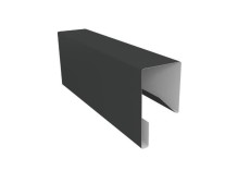 Планка П-образная заборная 17 0,5 Satin с пленкой RAL 7016 антрацитово-серый (2,5м) купить в санкт-петербурге