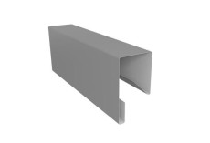 Планка П-образная заборная 17 0,5 Satin с пленкой RAL 9006бело-алюминиевый (3м) купить в санкт-петербурге