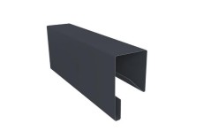Планка П-образная заборная 17 0,45 Drap-double TX RAL 7024 мокрый асфальт (2,5м) купить в санкт-петербурге