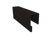 Планка П-образная заборная 17 0,45 Drap-double TX RAL 9005 черный (2м) купить в санкт-петербурге