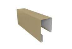 Планка П-образная заборная 17 0,45 PE с пленкой RAL 1014 слоновая кость (2м) купить в санкт-петербурге