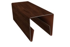 Планка П-образная заборная 20 0,45 Print Elite Cherry Wood TwinColor (2м) купить в санкт-петербурге