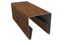 Планка П-образная заборная 20 0,45 Print Elite Chestnut Wood TwinColor (3м) купить в санкт-петербурге