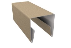 Планка П-образная заборная 20 0,45 Print Elite Milky Wood TwinColor (2м) купить в санкт-петербурге