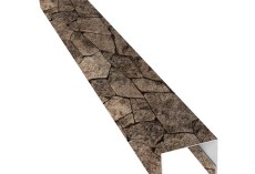 Планка П-образная заборная 24 0,45 Print Elite King Stone TwinColor (2м) купить в санкт-петербурге
