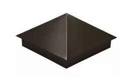 Колпак на столб 390х390мм 0,5 PurPro Matt 275 с пленкой RR 32 темно-коричневый купить в санкт-петербурге