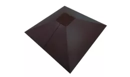 Колпак на столб под фонарь 390х390мм 0,5 Satin с пленкой RAL 7024 мокрый асфальт купить в санкт-петербурге