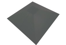 Колпак на столб под фонарь 390х390мм 0,5 Satin Matt TX с пленкой RAL 7016